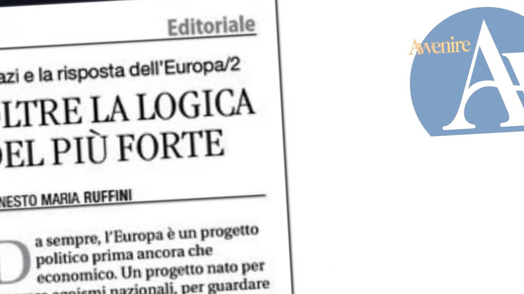 Su Avvenire: I dazi e la risposta dell’Europa